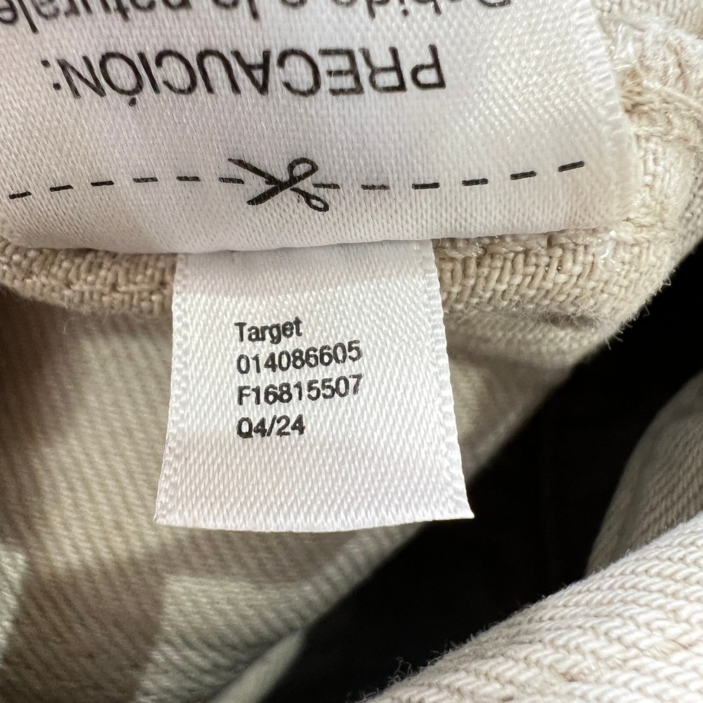 Universal Thread Beige Utility Jumpsuit Women's Size 10 Cotton Lyocell‎ Coverall - Picture 4 of 8
